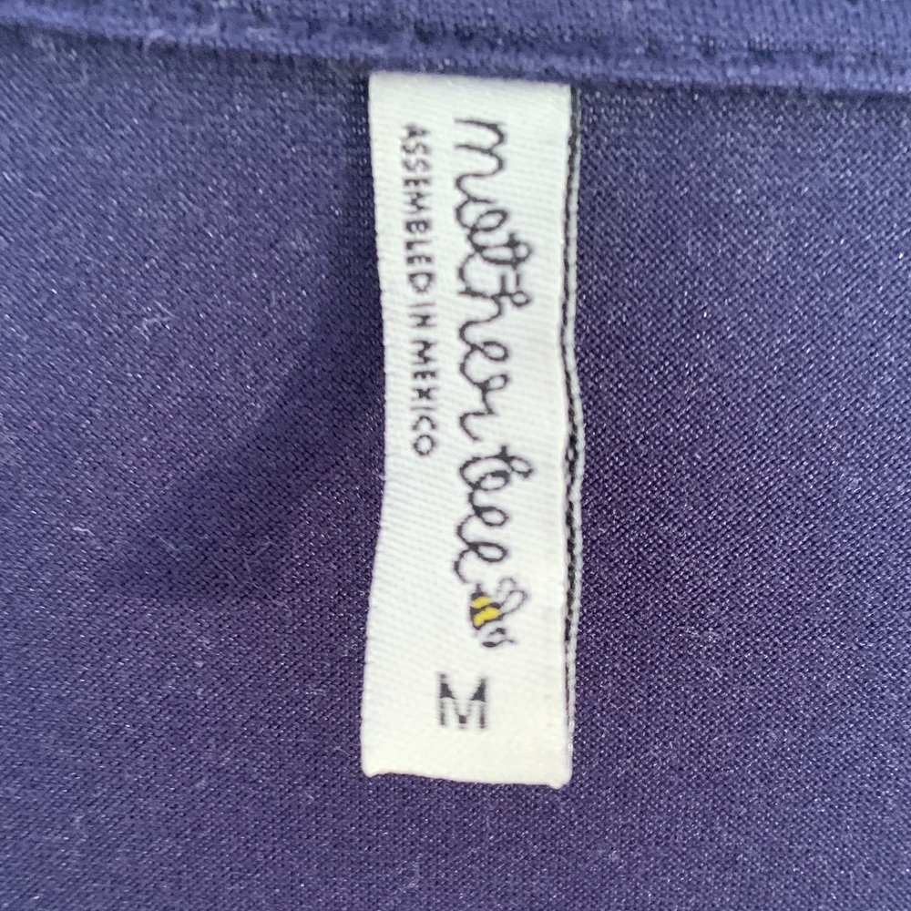 Mother Bee Maternity Navy Blue Midi Dress EUC - Picture 3 of 7